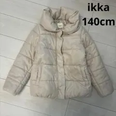 ikka 細コール中綿ジャケット コート　キッズ　140cm ベージュ