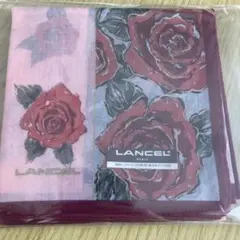 LANCEL バラ柄　スカーフ　ハンカチ　ランセル　新品未使用のサムネイル
