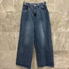 ナイスクラップ NICECLAUPワイドパンツ デニム リボン M 1337