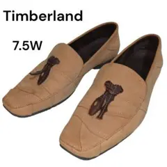 Timberland フリンジ ローファーパンプス ベージュ　レザー　24.5のサムネイル