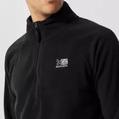 大きいサイズ　カリマー ブラック フリース ハーフジップアップ トレーナー