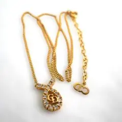 ツ*ん様 6868 Christian Dior CDロゴ ネックレス ゴールド