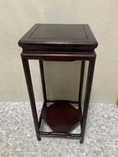 L181」長期保管品 カリン 角台 H49cm - メルカリ