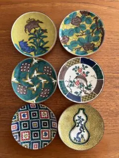 九谷焼 青郊窯 豆皿名品コレクション 色絵 豆皿 小皿 銘々皿 取り皿 和食器