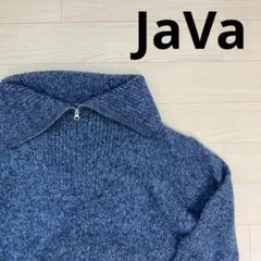 JaVa ジャヴァ ハーフジップ ニット