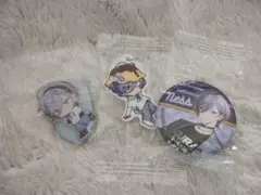 くら寿司　にじさんじコラボ　榊ネス　缶バッジ、めじるしチャーム、アクスタ