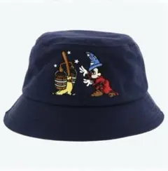 ミッキーマウス バケットハット ネイビー