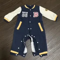ボーイズ風ロンパース サイズ80 ネイビー