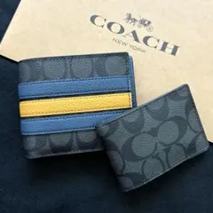 コーチ COACH シグネチャー メンズ 二つ折り財布＆パスケースのサムネイル