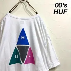 00’s メキシコ製 HUF ビッグロゴ tシャツ マルチカラー