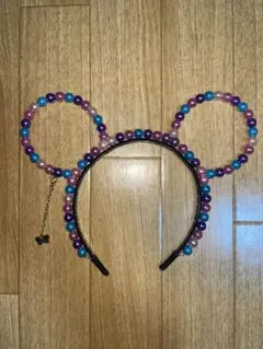 ミッキー型ビーズカチューシャ