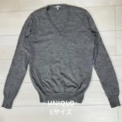 【UNIQLO】最終値下げ！Vネックセーター　ニットL