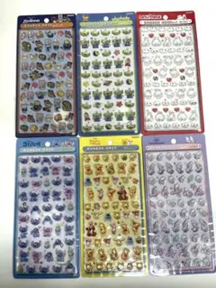 【正規品】ボンボンドロップシールミニ　ディズニー6枚セット