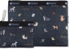 BAILA バイラ　付録　レスポートサック　愛嬌たっぷりワンコ柄ポーチセット