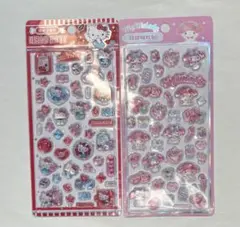 ハローキティ&マイメロディ シール2枚セット