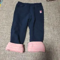 ホットビスケッツ ネイビー ウサギ刺繍 パンツ 90サイズ