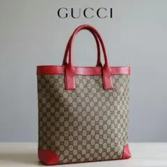 グッチ トートバッグ GG PVC ベージュ ハンドバッグ 肩掛け GUCCI