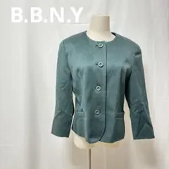 ノーカラージャケット グリーン 3つボタン レナウン B.B.N.Y 緑 卒園のサムネイル