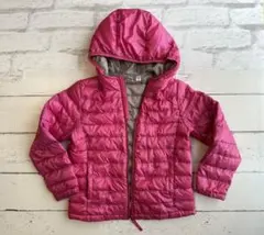 【送料無料】130サイズUNIQLOピンク フード付き ダウンコート