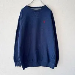 U.S. POLO ASSN. スウェット　ワンポイント刺繍メンズ　L 364