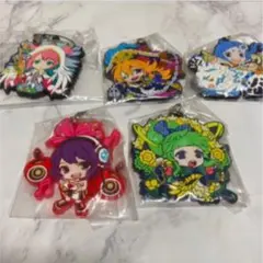 ガチャ　モンスターストライク モンスト　カプセルラバーマスコット　5体セット