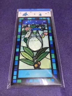［新品］三鷹の森 지브리 美術館 ステンドグラス 一筆箋 傘トトロ