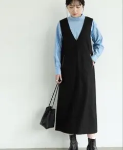 Aunt Marie's Vネックロングジャンスカ