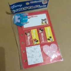 Disney ミッキー＆ミニー 手帳用リフィルメモ　当時物　平成レトロ　ふせん