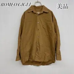 美品✨ ロメオ ジリ長袖 シャツ 無地 古着 下北系 シンプル ゆったり