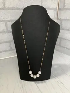 最終価格　ジュペレ　18k国産アコヤパール付きゴールドネックレス