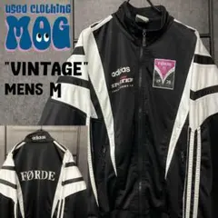 《US古着》ヴィンテージ アディダス トラックジャケット 刺繍ロゴ メンズM程