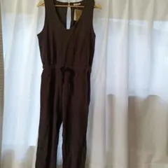 ダークグレー VネックオールインワンМ