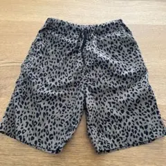グローバルワーク　キッズ　レオパード柄ナイロンショートパンツ　160