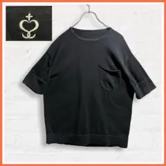 サイドスロープ SIDE SLOPE ハイゲージコットン ポケット 半袖ニット