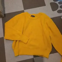 ZARA イエロー ニットセーター Sサイズ