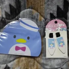 タキシードサム　前髪クリップ　ヘアクリップ　ヘアピン　ジッパーバッグ