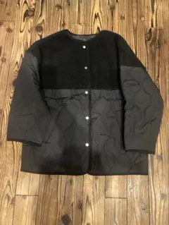 美品 異素材中綿コート（ボア✖︎キルティング）
