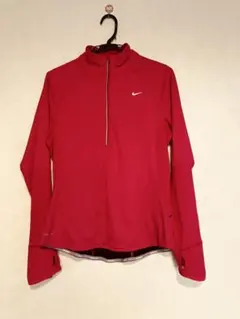 Nike ピンク ハーフジップアップ　ランニング　ウォーキングレディースL