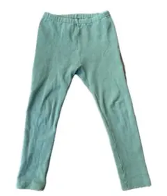 UNIQLO リブ　レギンス キッズ 子供服 パンツ　110 カーキ