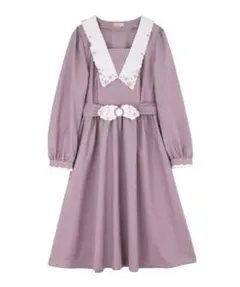 axes fem POETIQUE タグ付現行品フラワー刺繍レトロＯＰワンピース