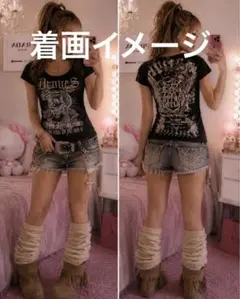 Y2K❤️ DIESEL ケミカルウォッシュ ティアードフリル ミニスカート 