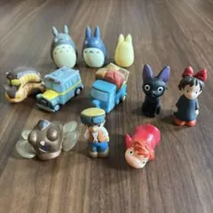 スタジオジブリ トトロ等　指人形　フィギュア　11点セット