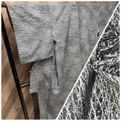 z1239 斬新で豪快な柄 無地八掛 化繊 洗えるお着物 広衿 11/14