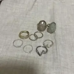 シルバー ゴールド リング 9個セット