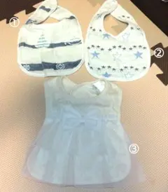 ベビー　スタイ　よだれかけ　　3点まとめ売り