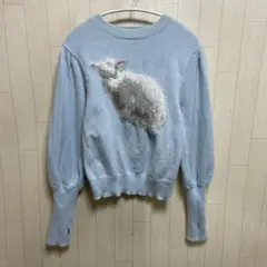 merry jenny メリージェ二ー こひつじジャカードニットtops