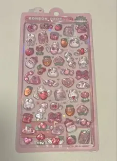正規品　ボンボンドロップシール　ももいろボンボン