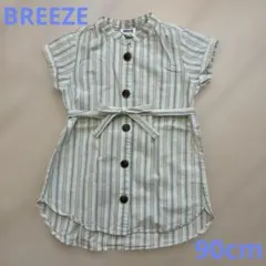 BREEZE キッズ　ベビー　ストライプ柄 ワンピース 90cmのサムネイル