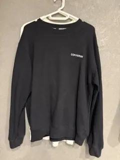 CONVERSE ブラック スウェット LLサイズ