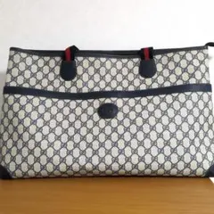 【極美品】オールドグッチ シェリーライン GGスプリーム トートバッグ 大容量